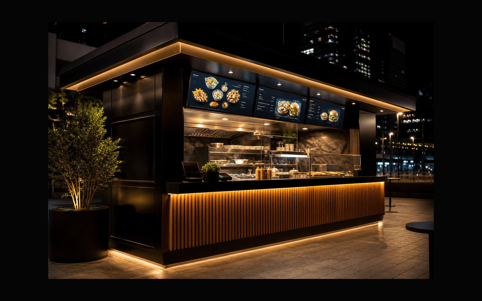 En enkel kiosk blev en modern matdestination